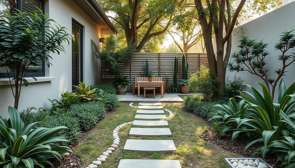 taman rumah minimalis bergaya alami